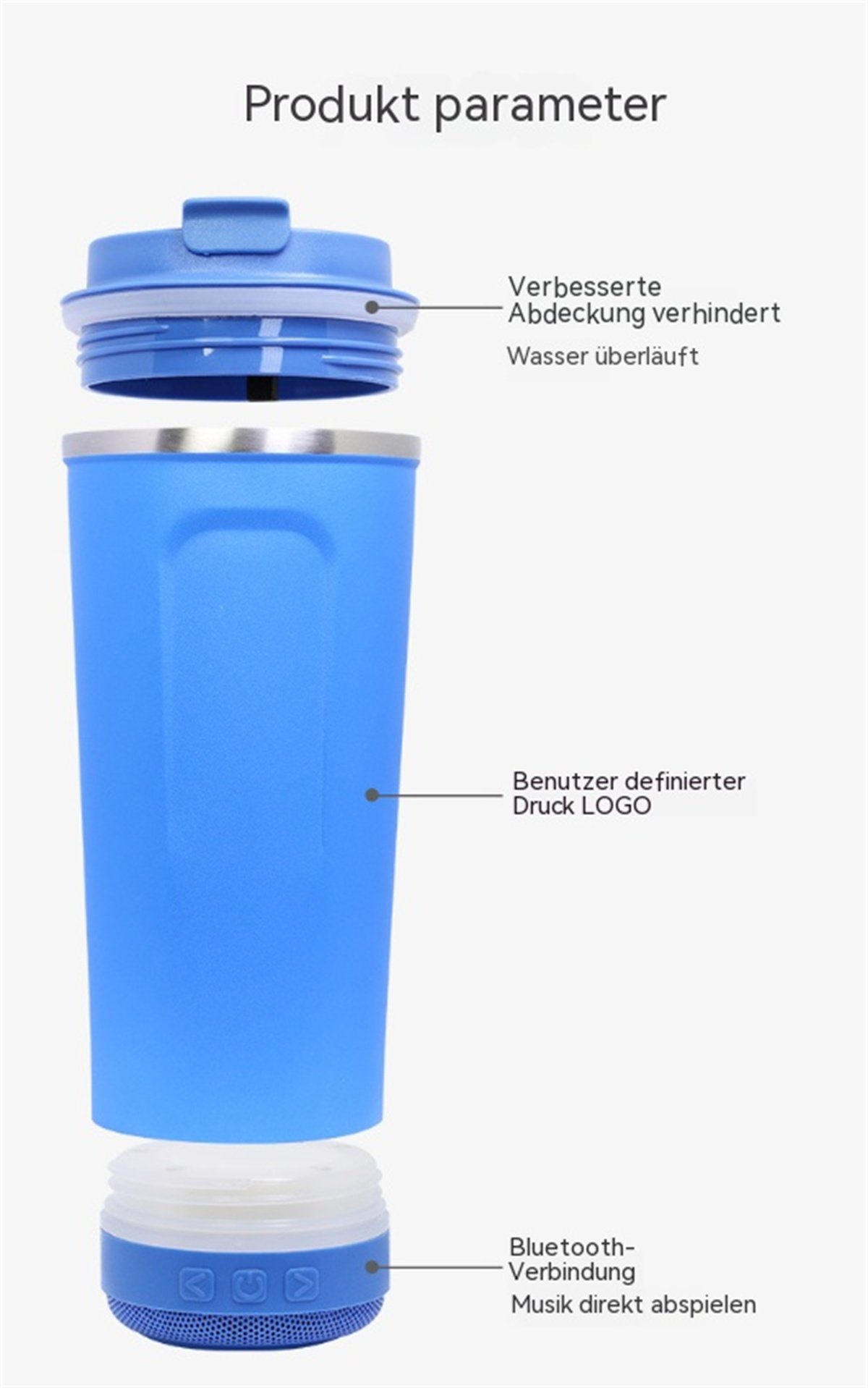 carefully Bluetooth-Lautsprecher Tragbare Blau selected Wasserbecher-Bluetooth-Lautsprecher-All-in-One-Maschine