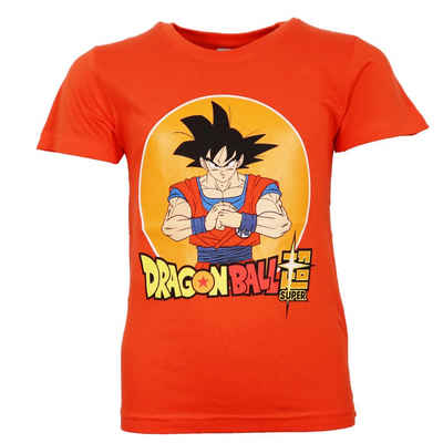 Dragon Ball Print-Shirt Anime Dragonball Super Goku Jungen kurzarm T-Shirt Gr. 116 bis 152, 100% Baumwolle