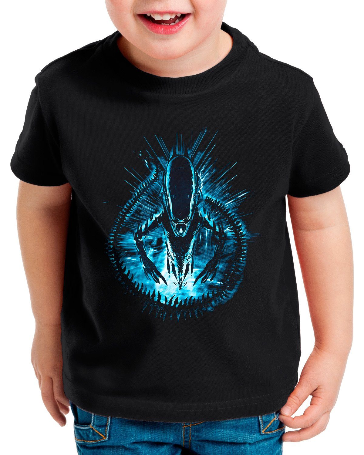 style3 Print-Shirt Kinder T-Shirt Alien Rage xenomorph alien ridley scott predator