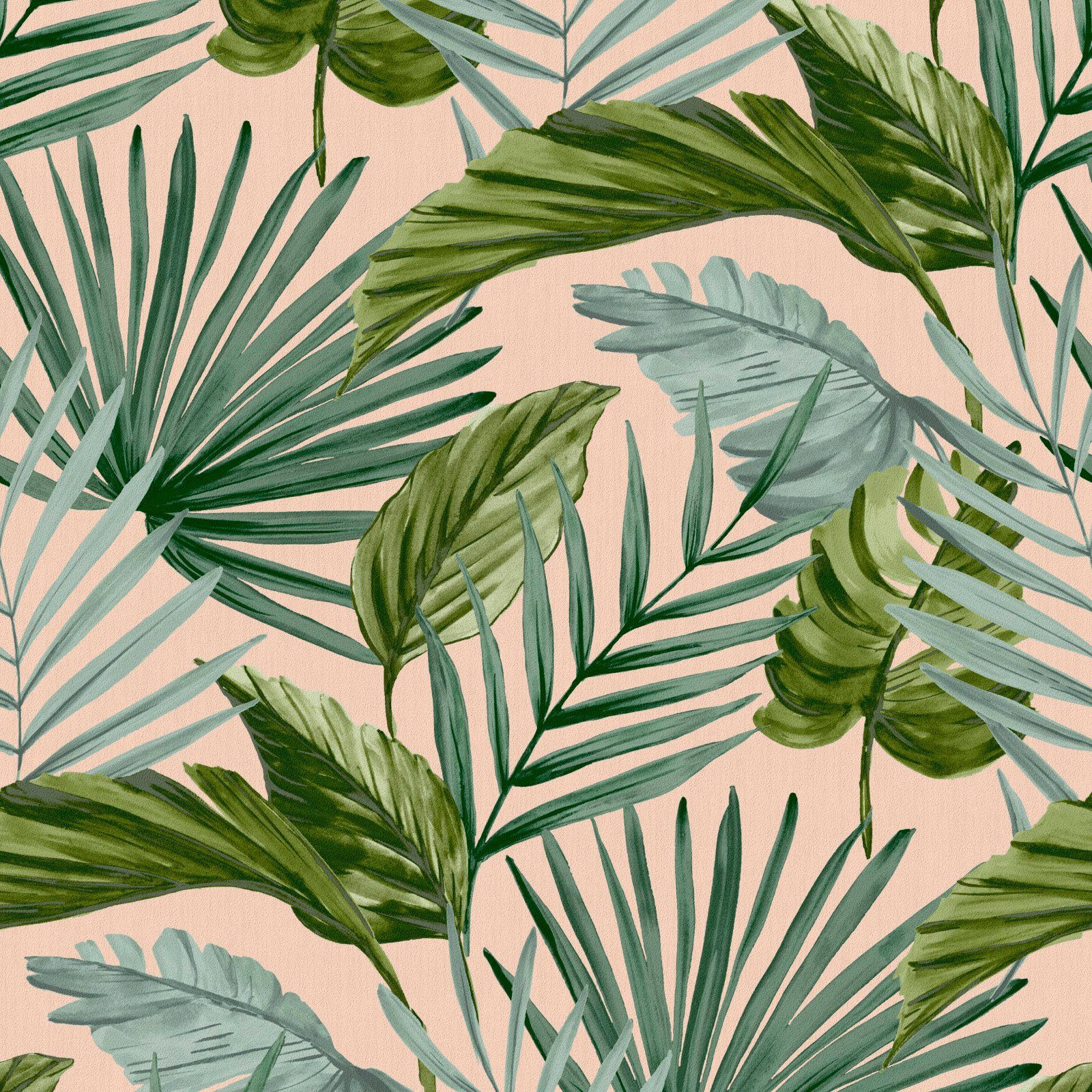 WOW Vliestapete Flow, geprägt, floral, FSC® zertifiziert, mit lebhaftem Druck, 10 Meter Länge