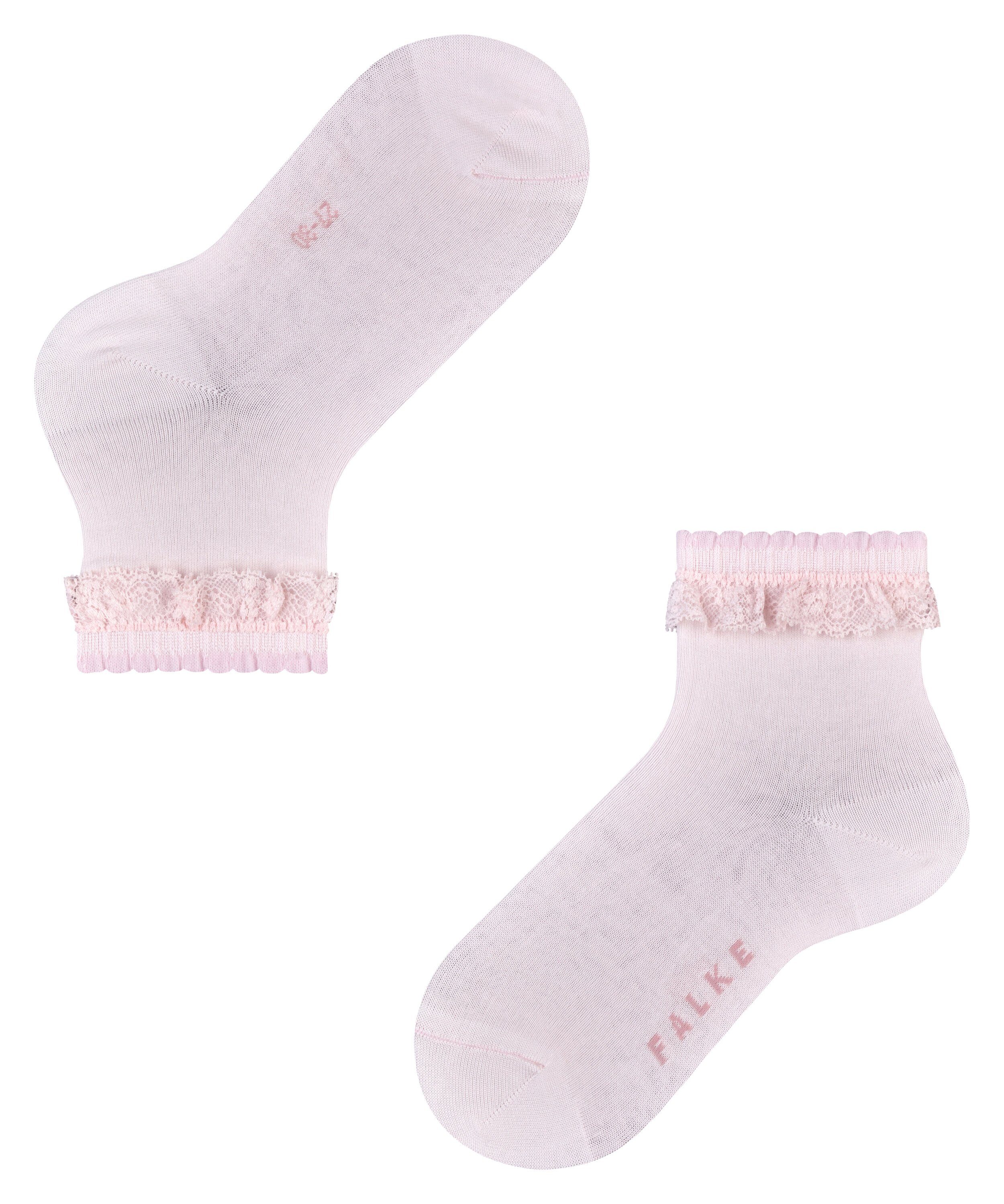 (8902) powder Romantic FALKE (1-Paar) rose Socken Lace