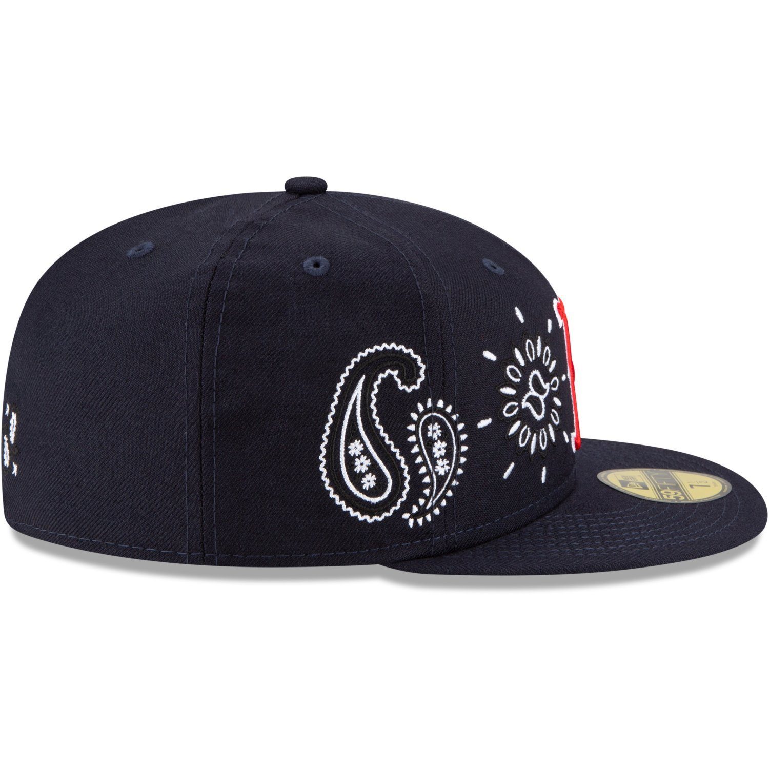 New Era Fitted Cap Red 59Fifty Sox PAISLEY Boston