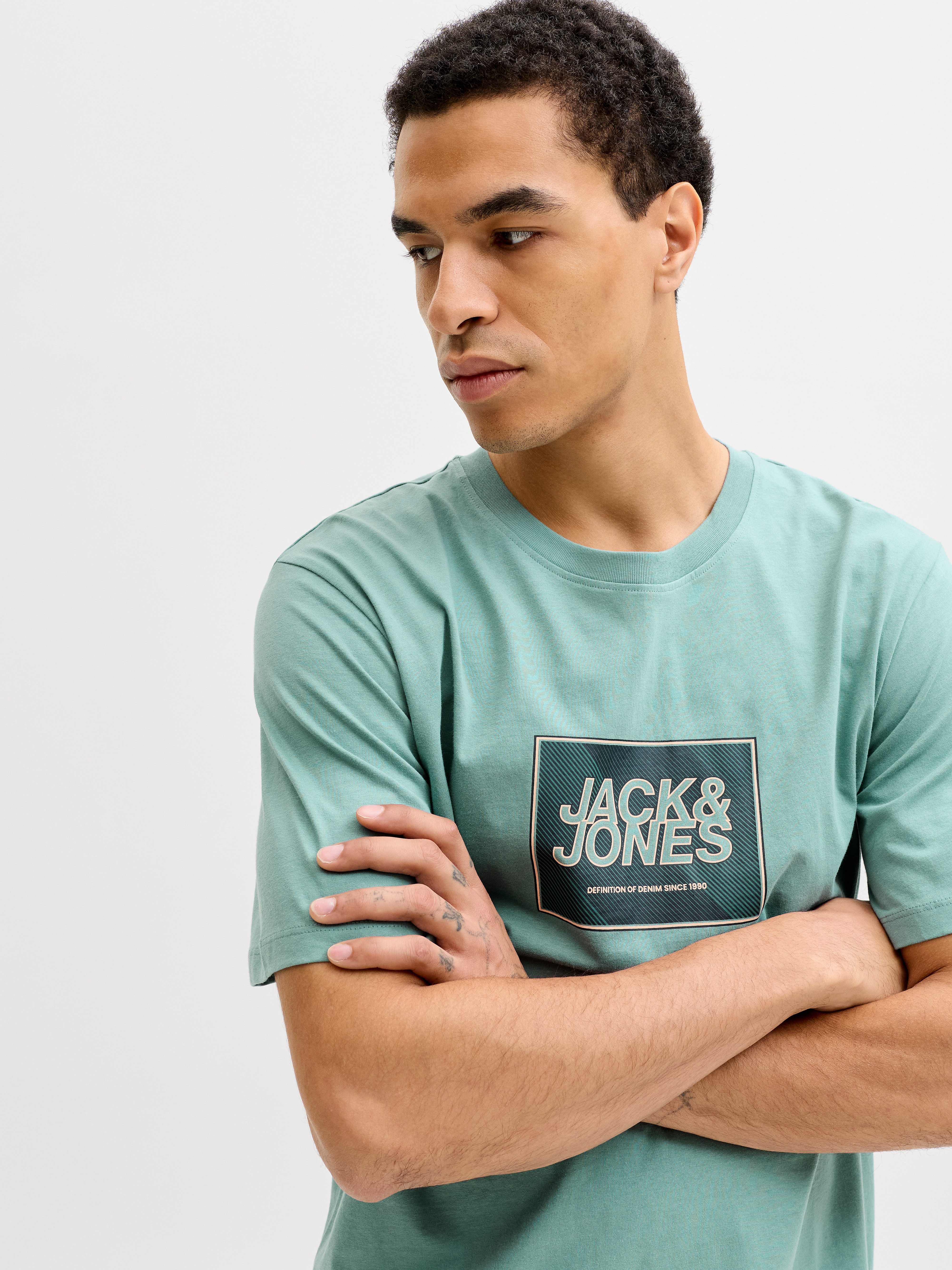 Jack & Jones Rundhalsshirt JJRAIN TEE SS CREW NECK günstig online kaufen