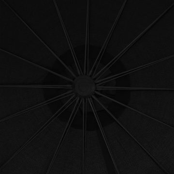 vidaXL Sonnenschirm Ampelschirm Schwarz 3 m Aluminium-Mast