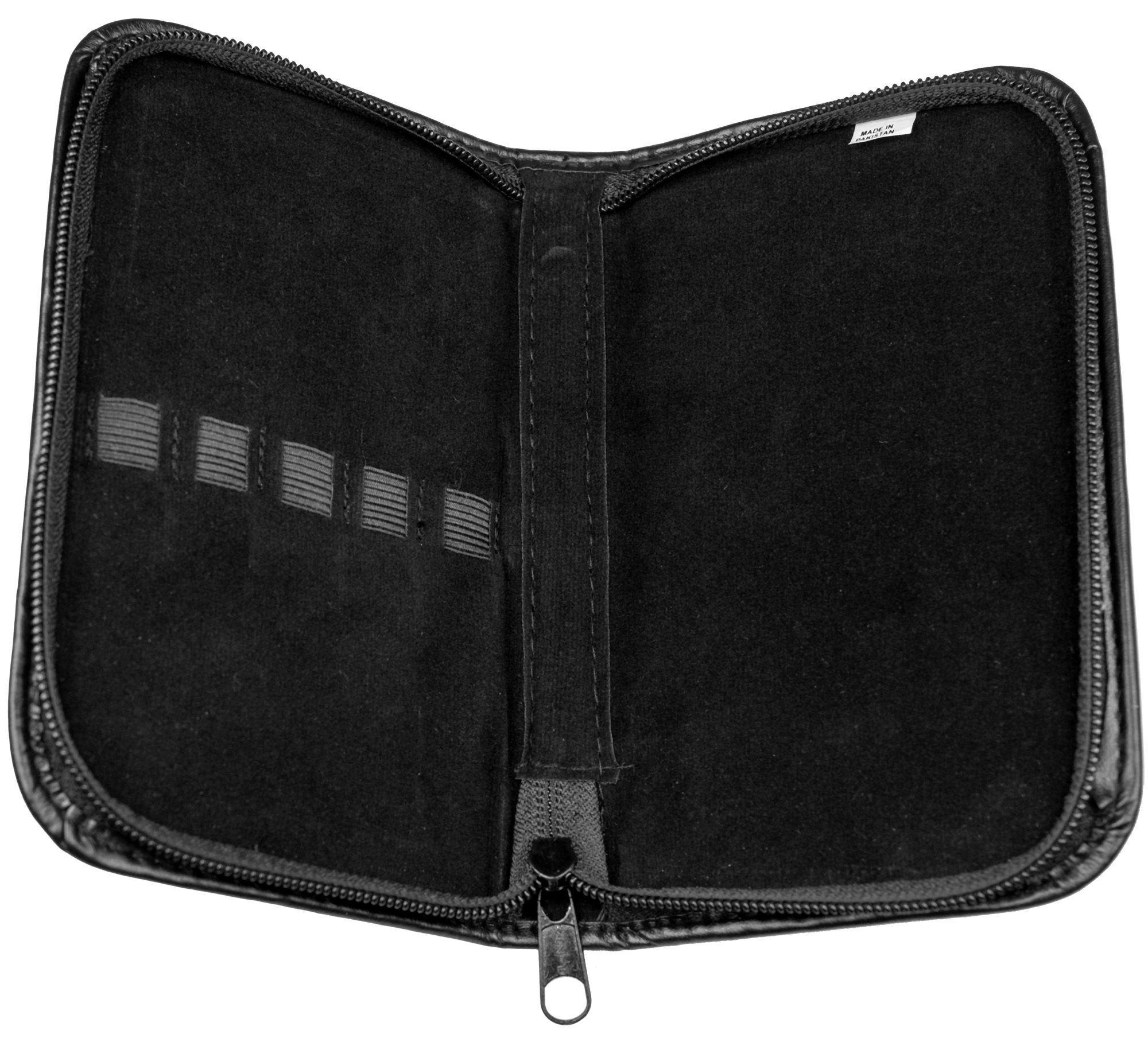 May Nagelschere Maniküre-Etui leer Kunstleder Schwarz – Universelle