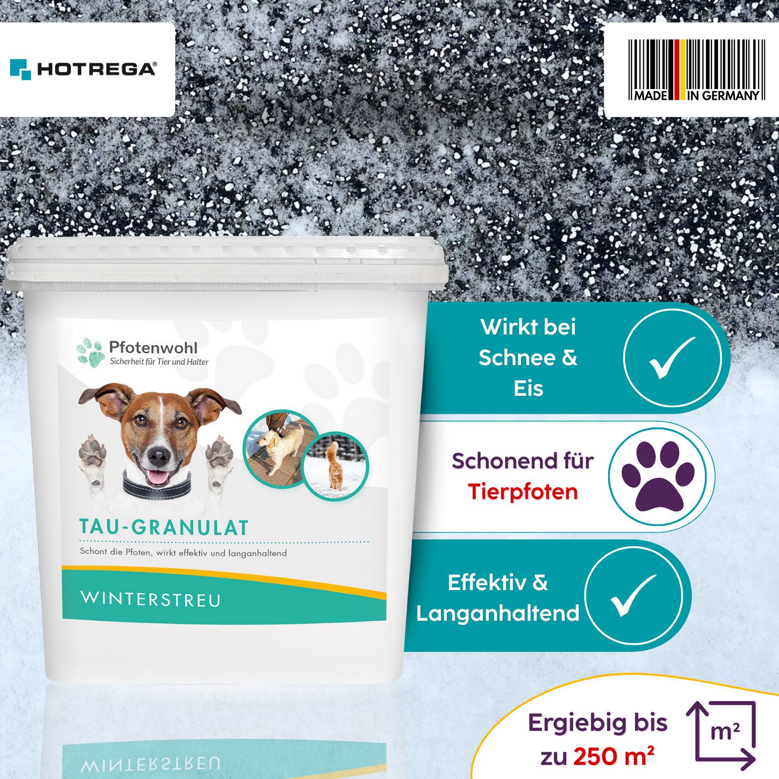 HOTREGA® Sand Auftaugranulat Taugranulat Pfotenwohl Streusalz Ersatz Auftau günstig online kaufen
