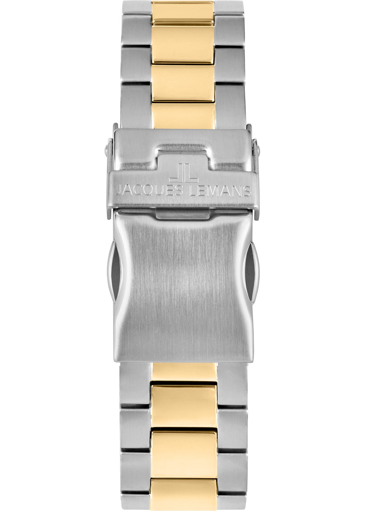 Jacques Lemans Quarzuhr Liverpool 1-2207D, Armbanduhr, Herrenuhr, Edelstahlarmband, analog, Tag, Stoppfunktion