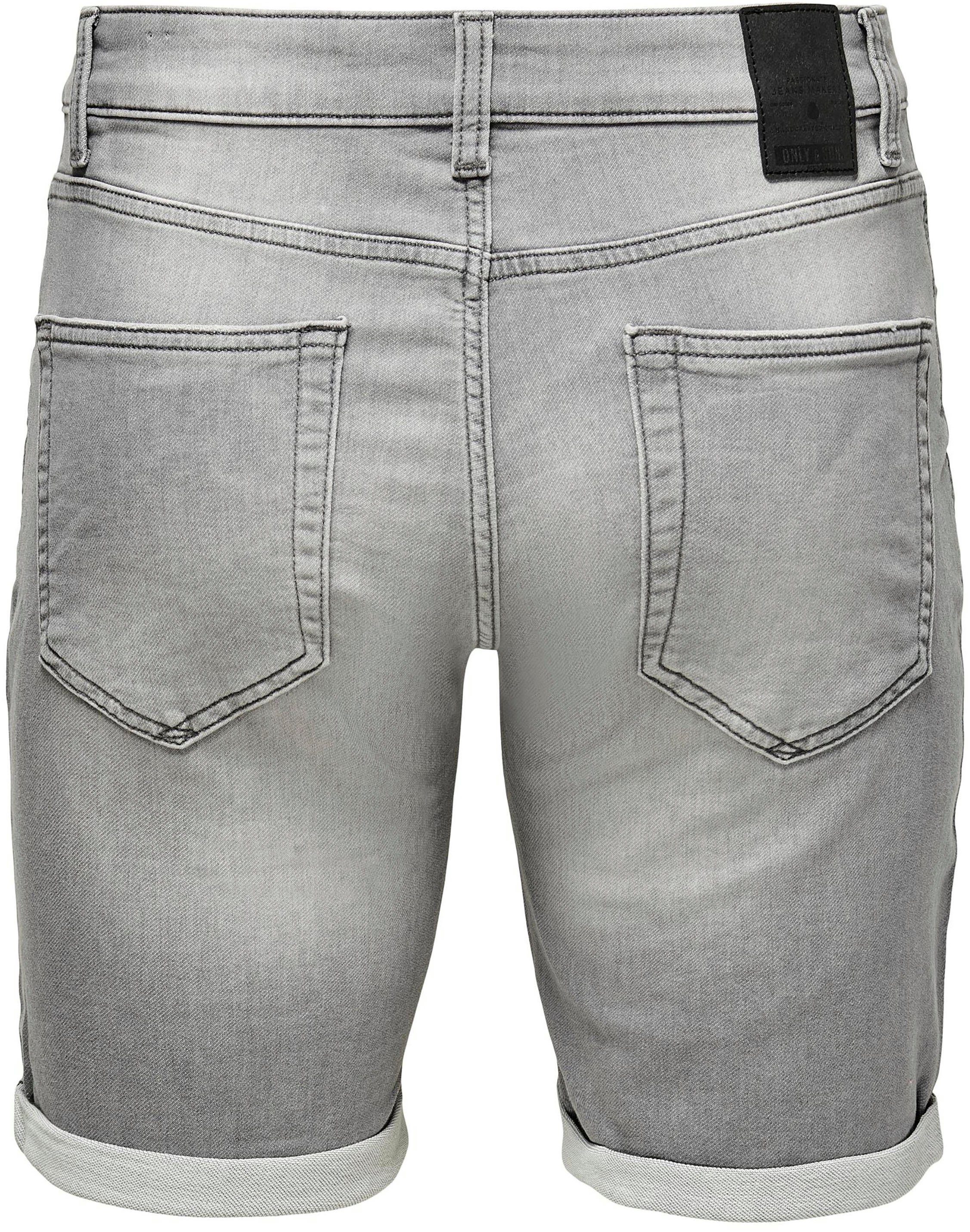 5189 ONSPLY Grey Jeansshorts NOOS ONLY SHORTS Denim LIGHT SONS DNM BLUE &