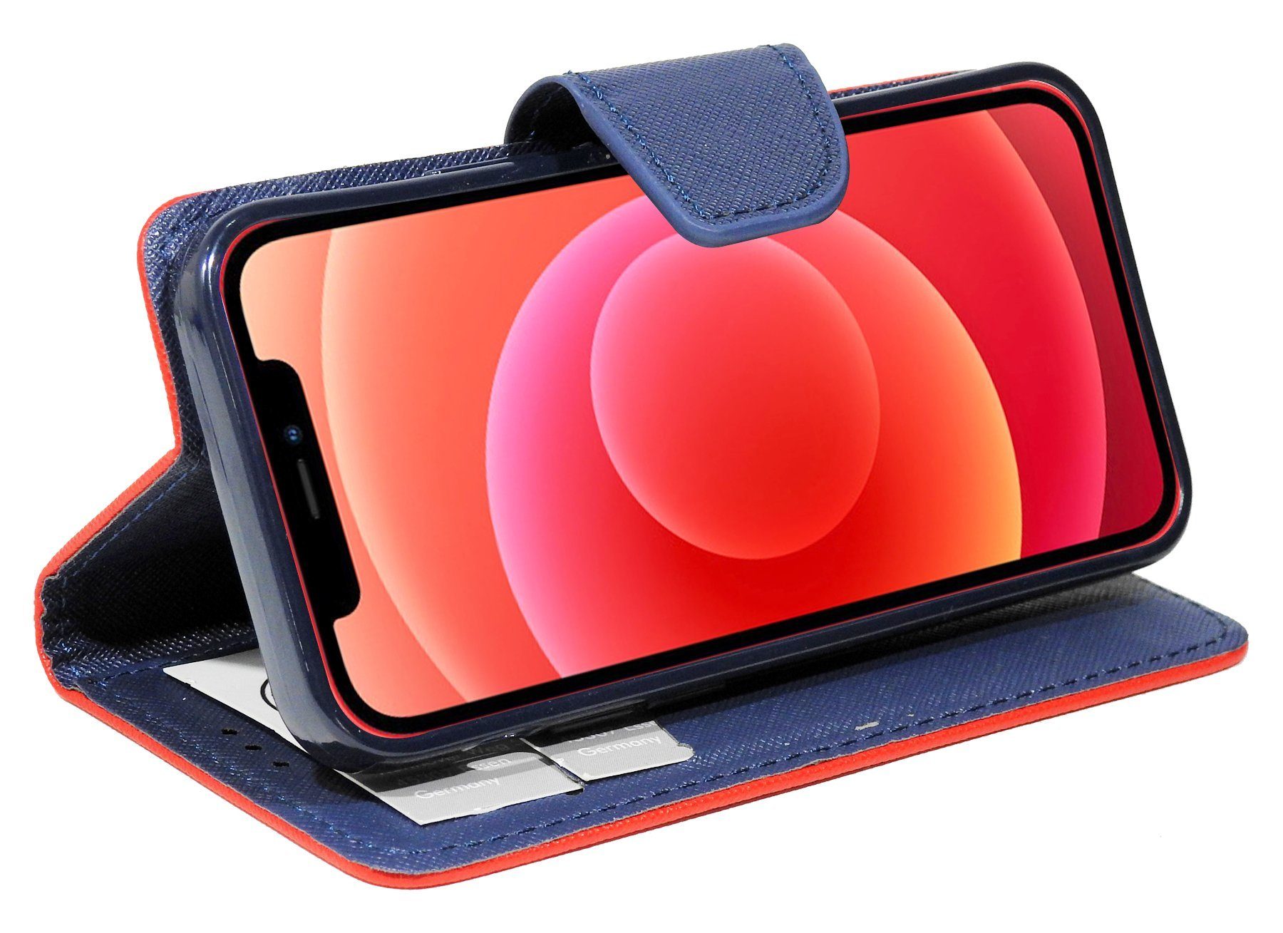 cofi1453 Handyhülle cofi1453® Buch Tasche "Fancy" für iPhone 12 Pro Handy Hülle Etui Brief
