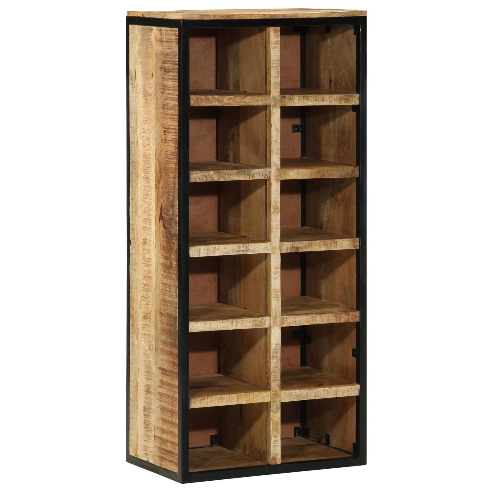 vidaXL Schuhregal Schuhschrank 50 x 30 x 110 cm Massivholz Braun, 1-tlg.