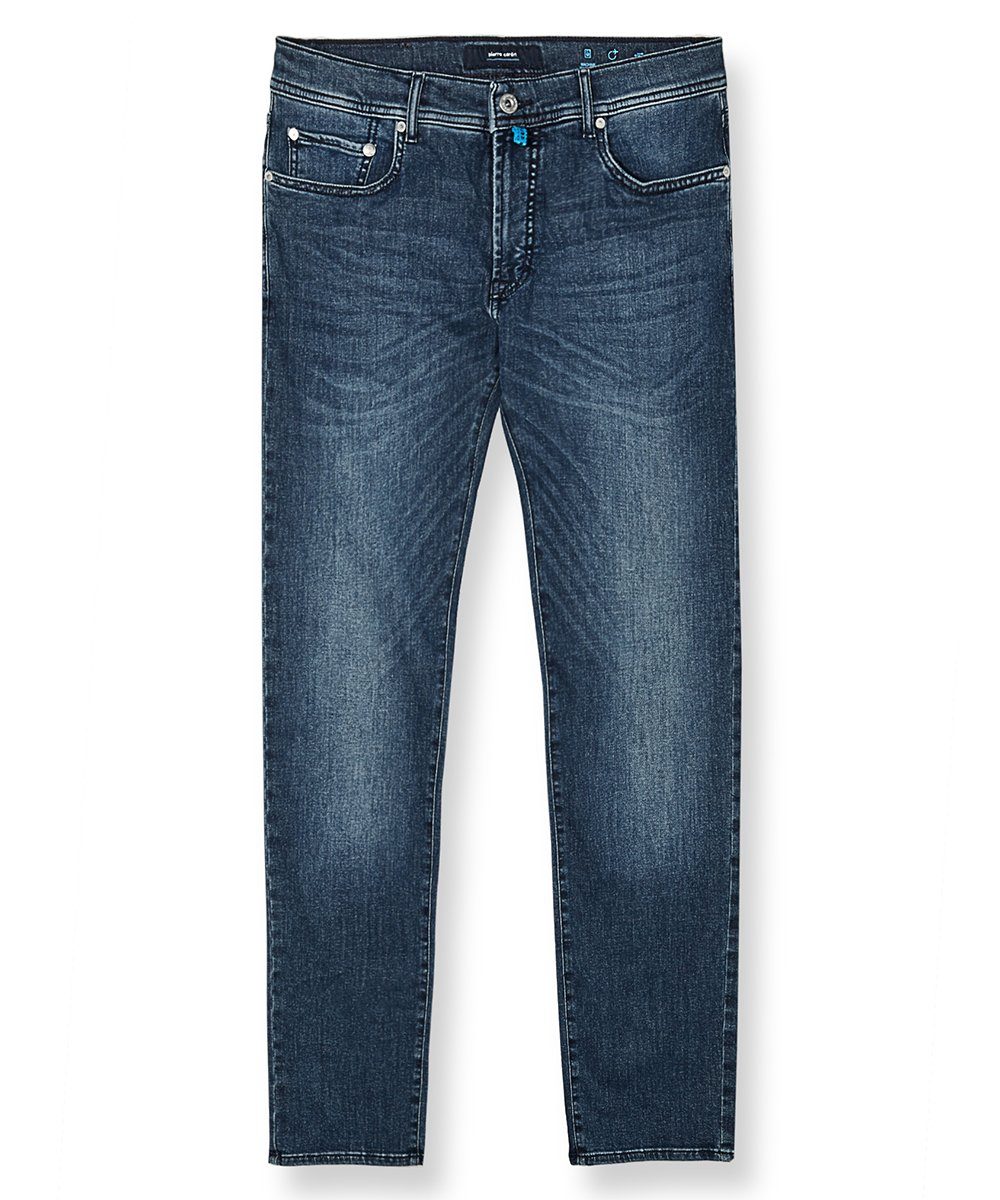 Pierre Cardin 5-Pocket-Jeans PIERRE blue - used dark CARDIN LYON mustache TAPERED 8048.6816 34510