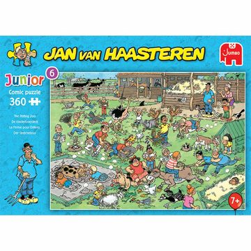 Jumbo Spiele Puzzle Jan van Haasteren Junior Streichelzoo 360 Teile, 360 Puzzleteile