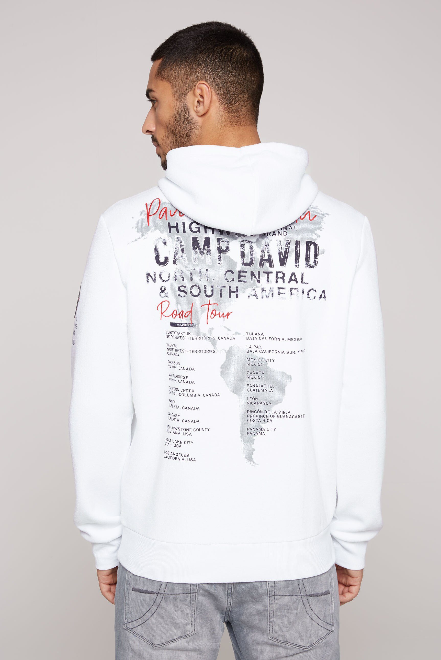 DAVID weicher CAMP Innenseite Kapuzensweatshirt mit