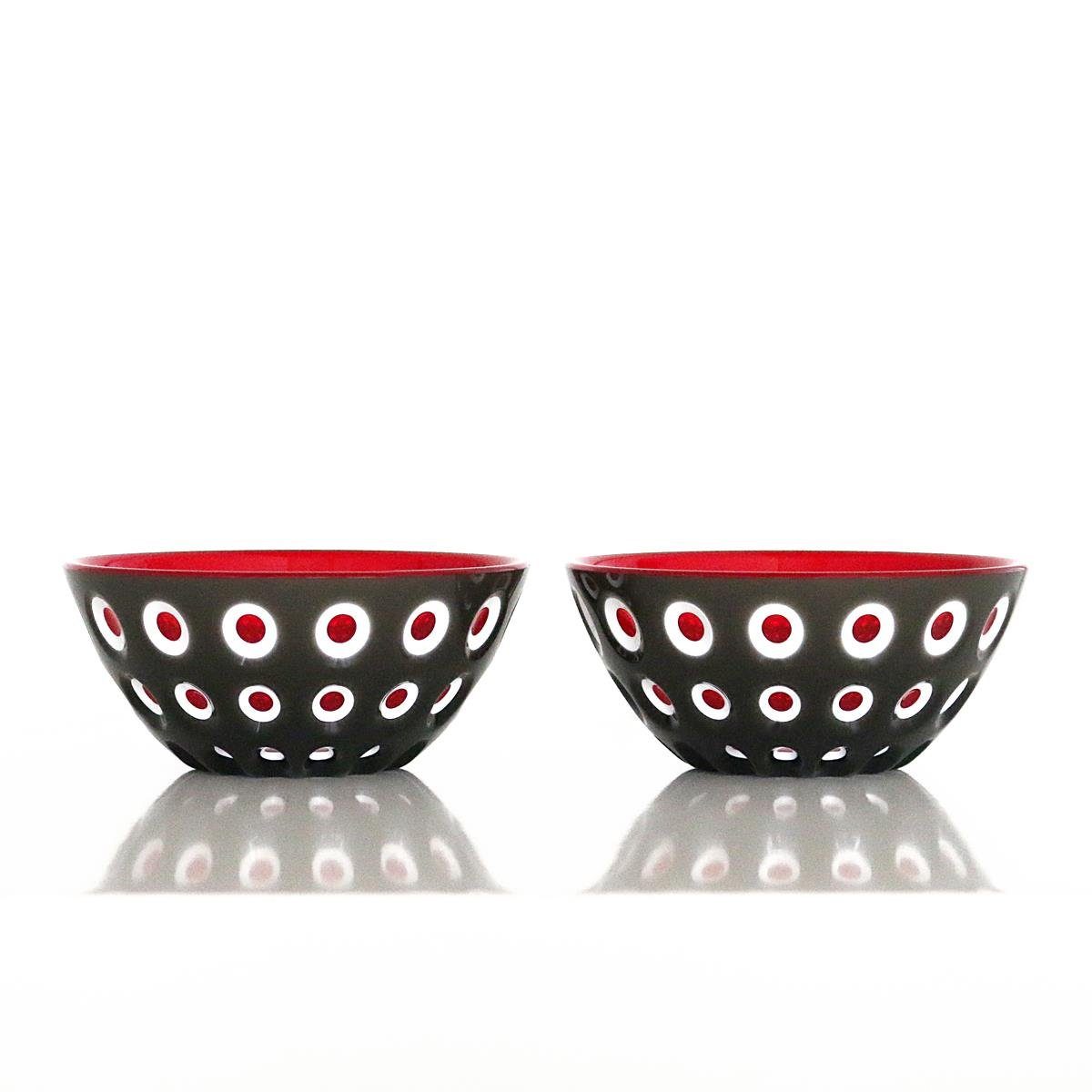 Guzzini Müslischale »guzzini 2er Set Schale LE MURRINE schwarz-rot-weiß«,  Acrylglas, (2er Set) online kaufen | OTTO