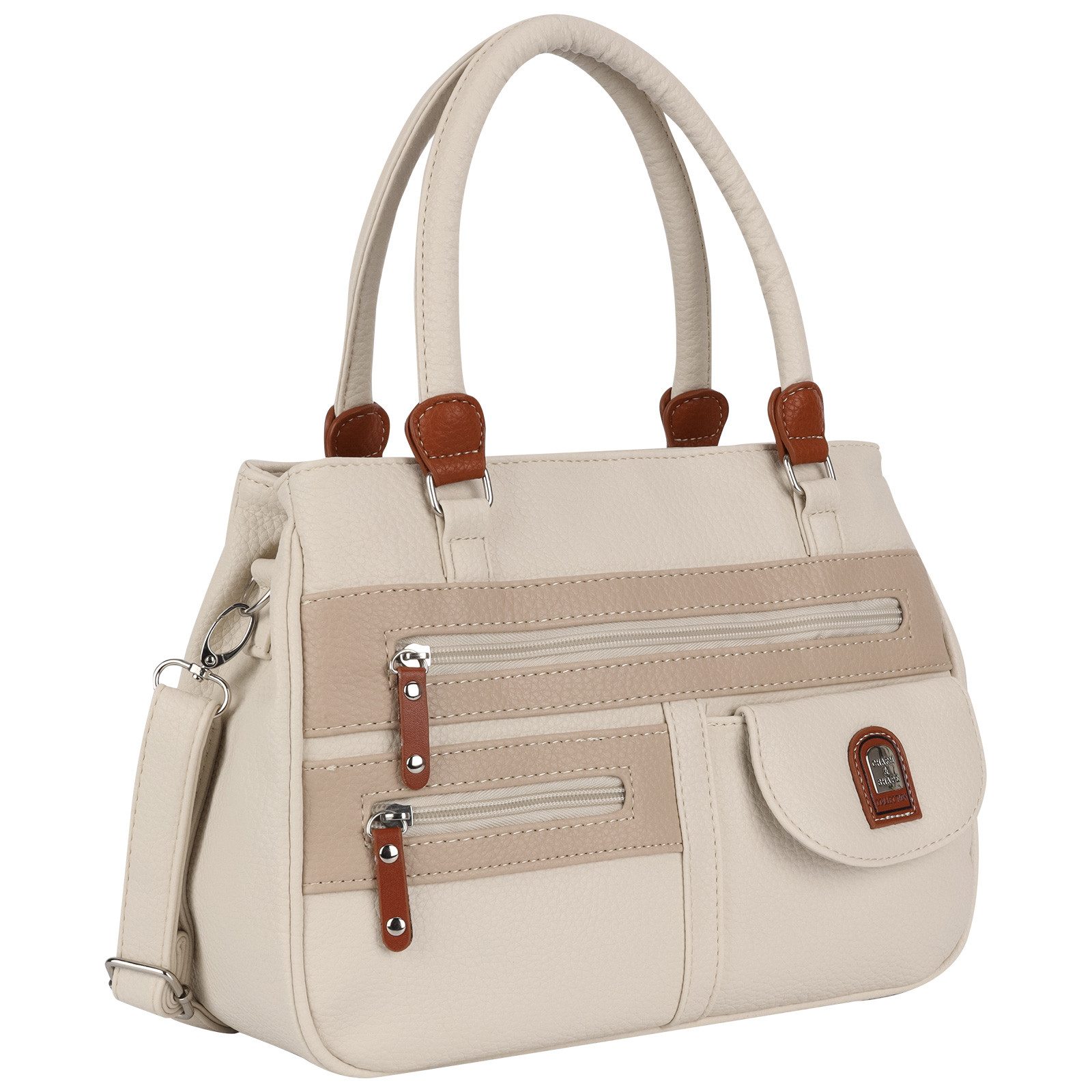 Umhängetasche Damen Tasche Schultertasche Umhängetasche Leder Optik Handtasche