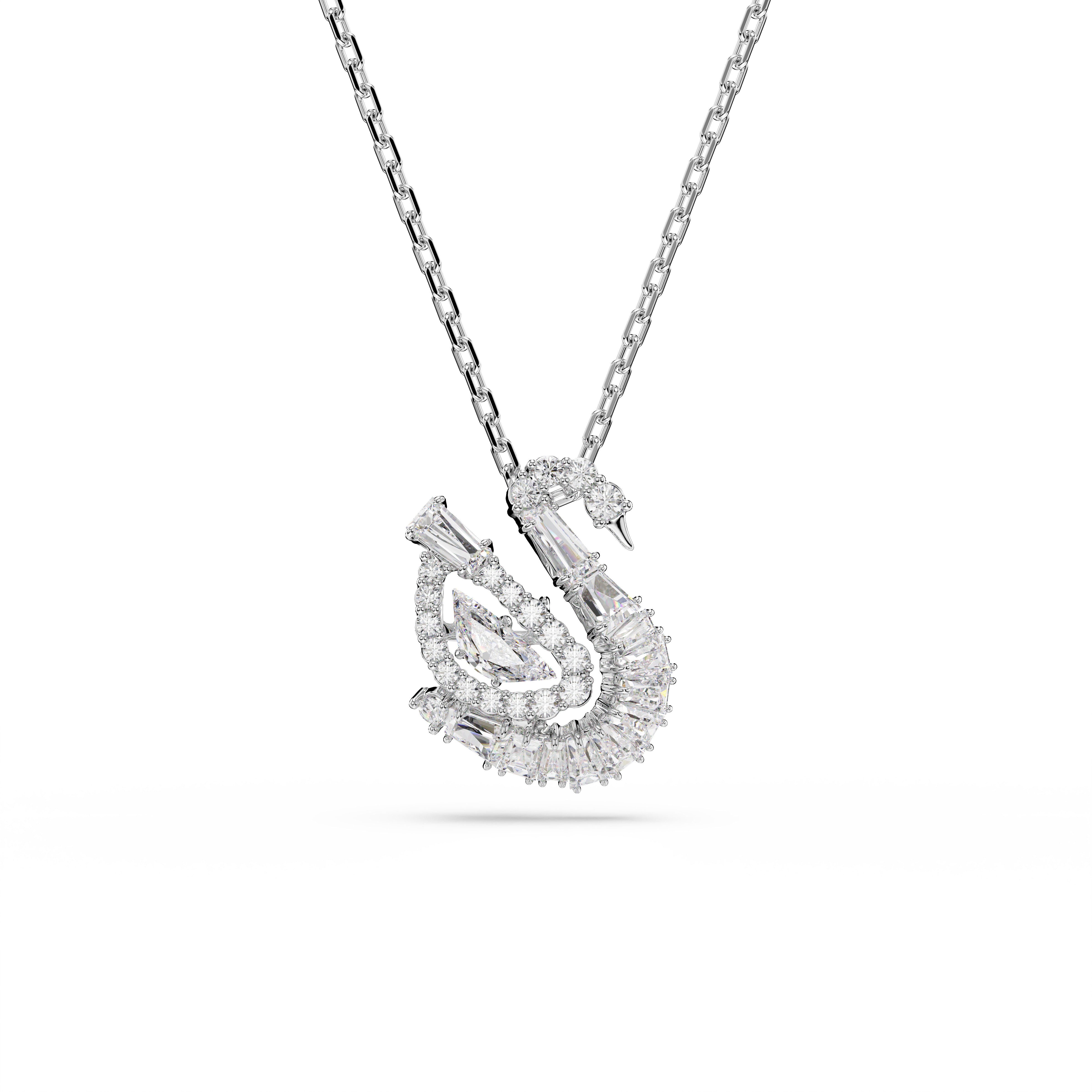 Swarovski Kette mit Anhänger Schmuck Geschenk Schwan Halskette, mit Swarovs günstig online kaufen