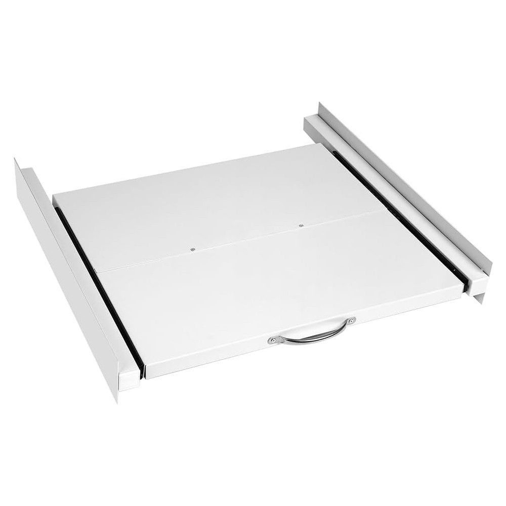 XERSEK Zwischenbaurahmen mit Ausziehbarer Ablage aus Stahl 60x54cm Max.100kg Verbindungsrahmen (Zwischenbausatz inkl. Ausziehplatte für Trockner, Waschmaschine Waschmaschinezubehör Trocknerzubehör)