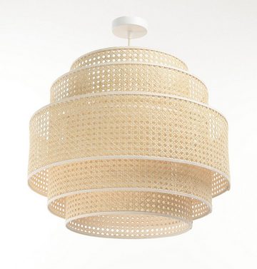 ONZENO Pendelleuchte Rattan Cozy Sweet 50x41x41 cm, einzigartiges Design und hochwertige Lampe