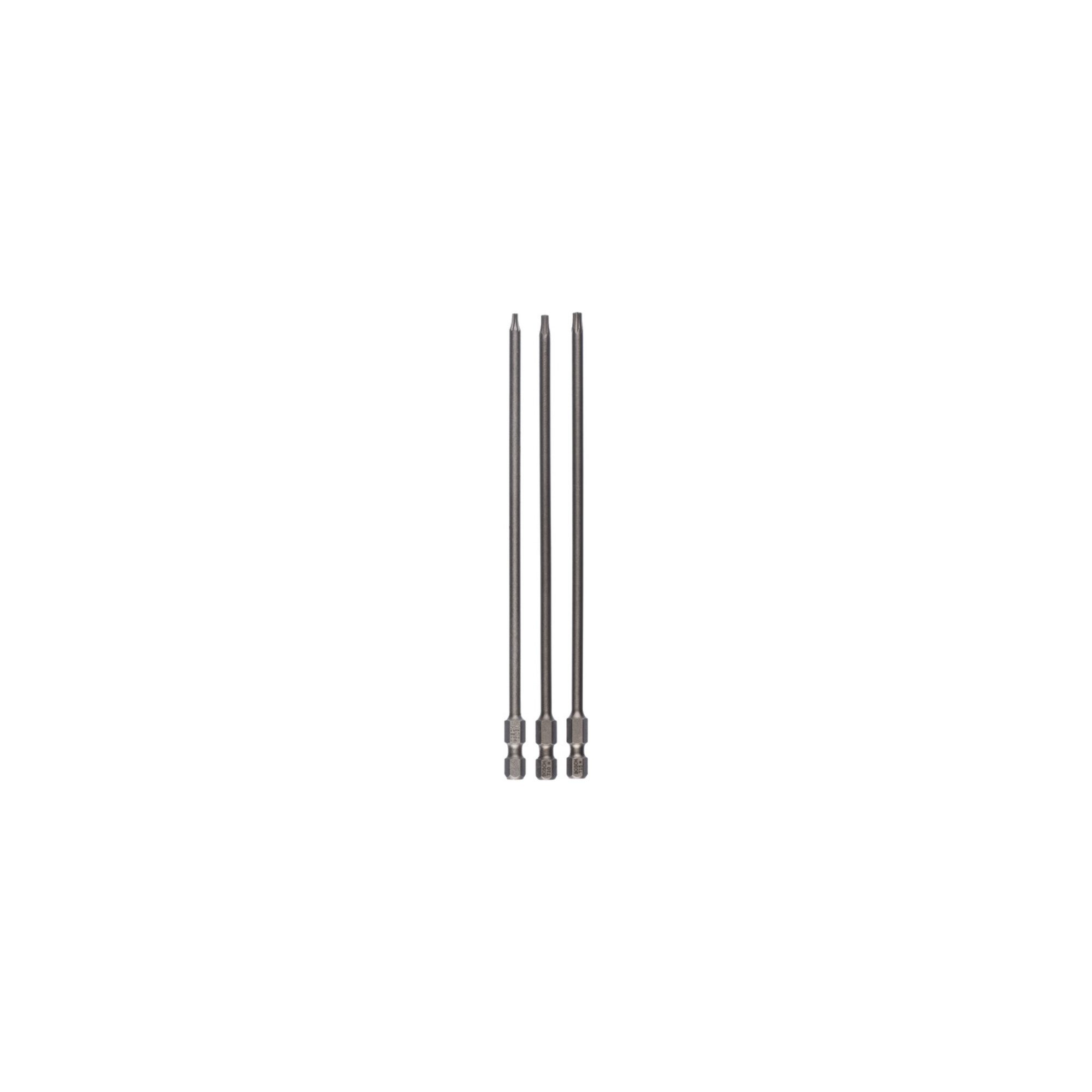 Bosch Professional Bit-Set Bosch Schrauberbit-Set Extra-Hart, T8, T10, T15, 152 mm