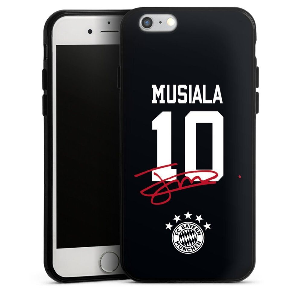 DeinDesign Handyhülle FC Bayern München Jamal Musiala FCB Musiala 10, Apple iPhone 6s Silikon Hülle Bumper Case Handy Schutzhülle