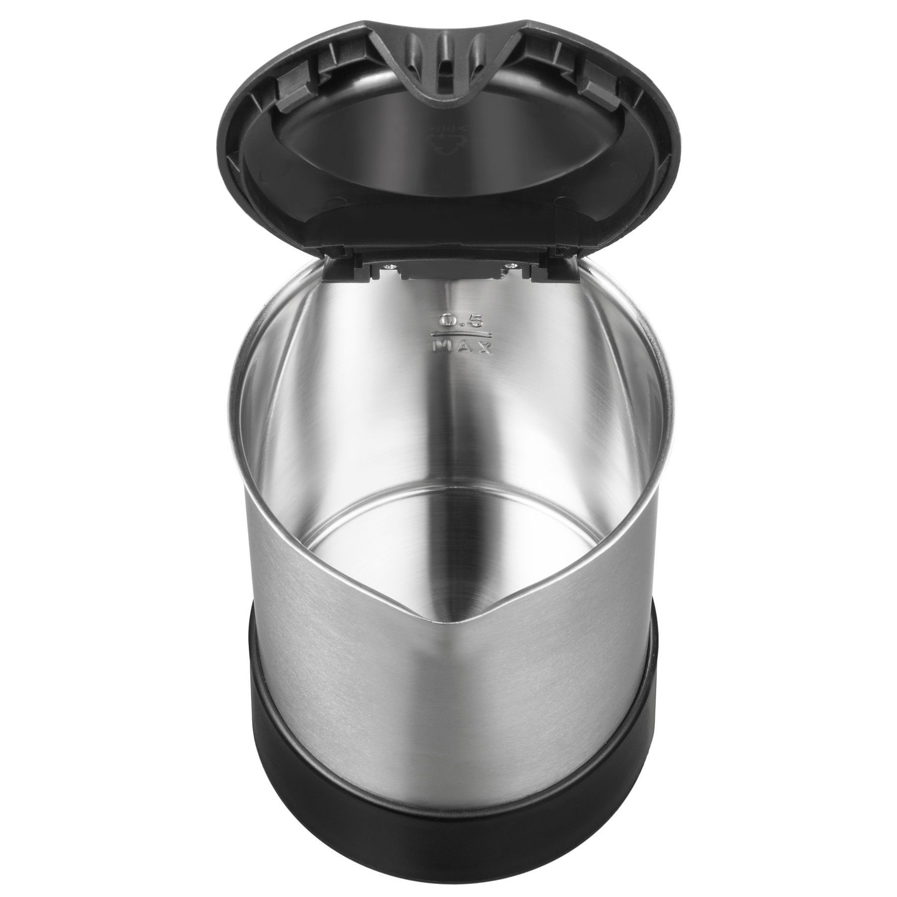 Unold Wasserkocher 18575, 0,5 l, 1000 W, inkl. 2 Becher, 2 Löffel, Behälter für Zutaten und Aufbewahrungsbeutel