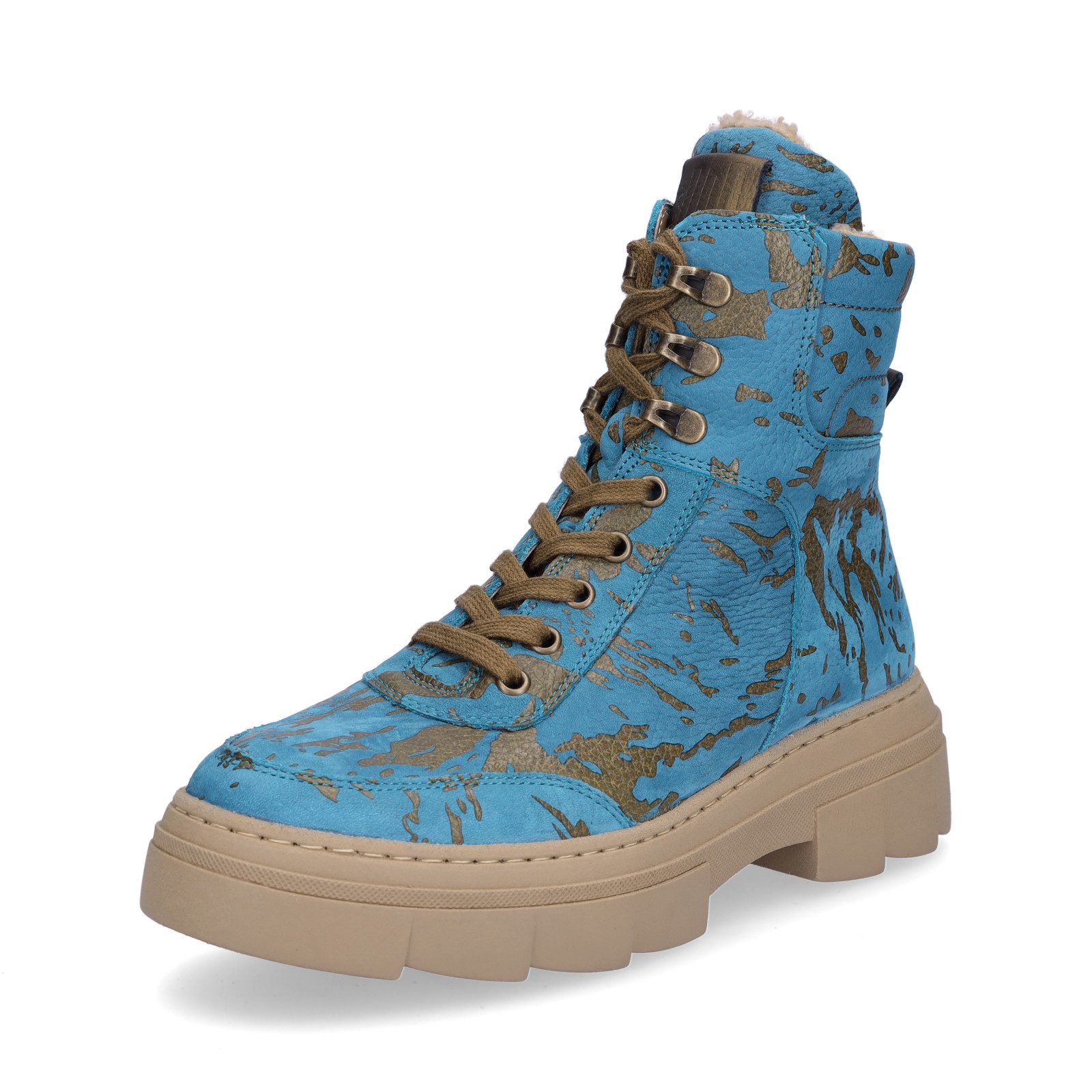 Waldläufer Waldläufer Damen Schnürboot Saiga türkis Schnürboots günstig online kaufen