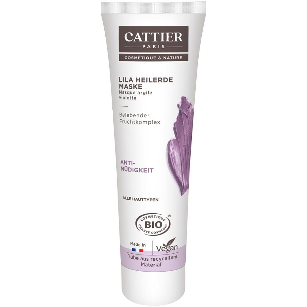 Cattier Paris Gesichtspflege Lila Heilerde Maske, 100 ml