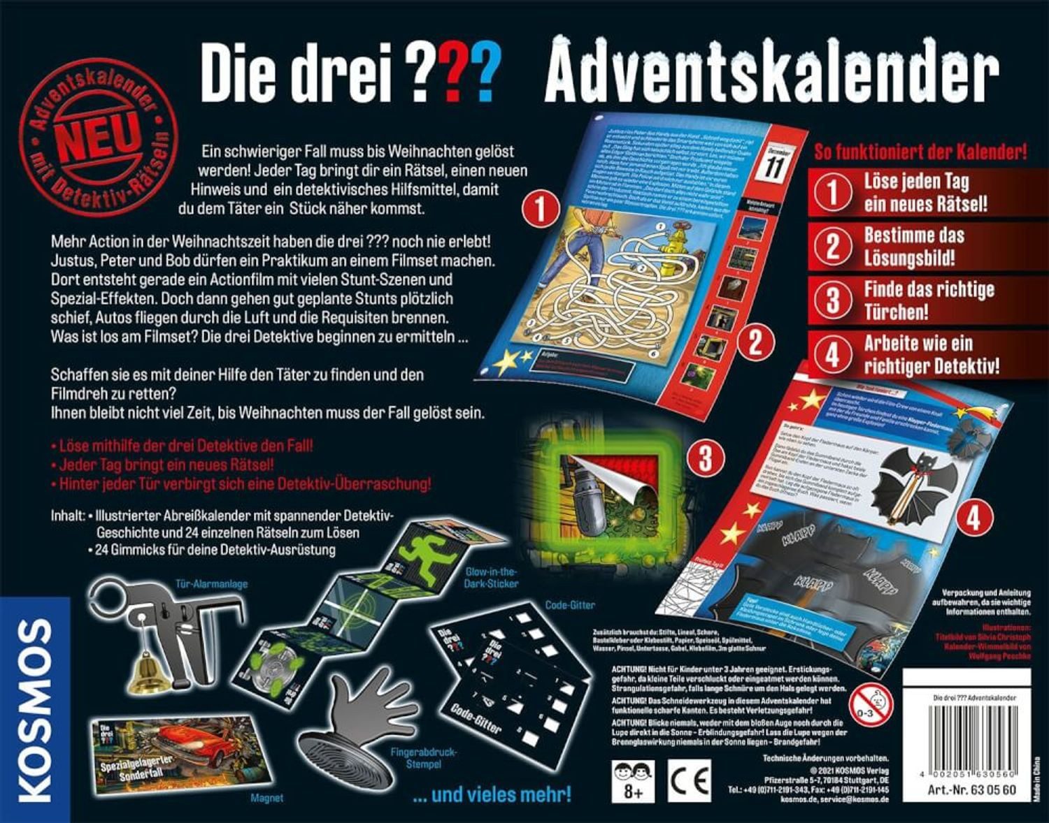 Kosmos Spielzeug-Adventskalender Adventskalender (Die drei ???, günstig online kaufen