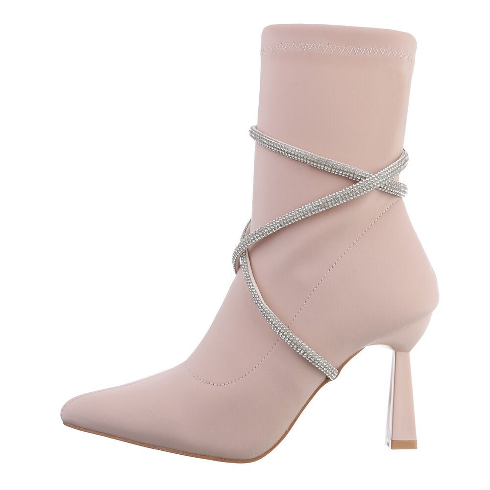 Ital-Design Damen Abendschuhe Elegant High-Heel-Stiefelette (81278328) günstig online kaufen