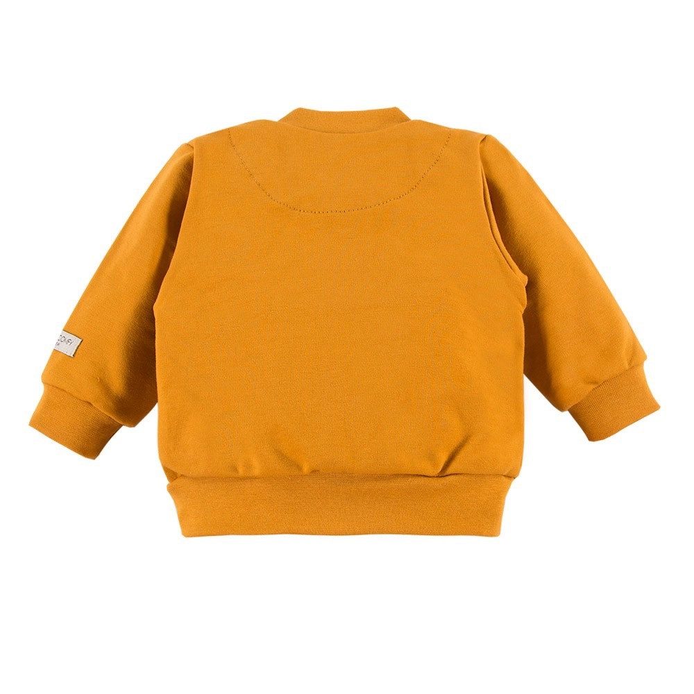 Eevi Sweatjacke Sweatjacke "SIMPLY COMFY" in Honigfarben