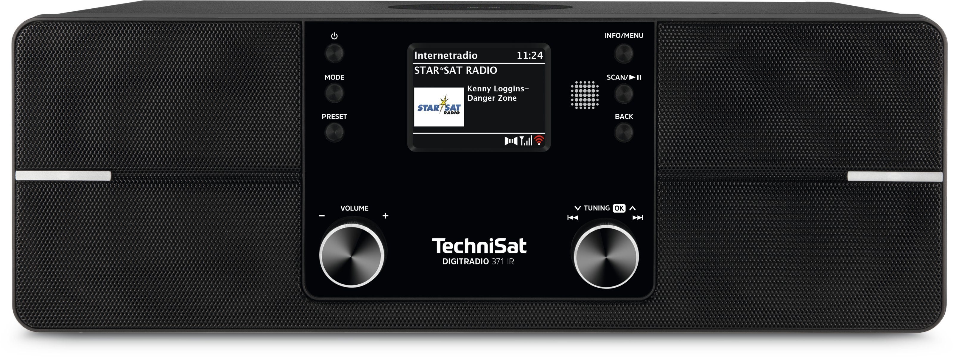 UKW DIGITRADIO Internet-Radio mit Fernbedienung) TechniSat 371 IR (Internetradio, RDS, W, Bluetooth-Audiostreaming, (DAB), 10,00 mit Digitalradio