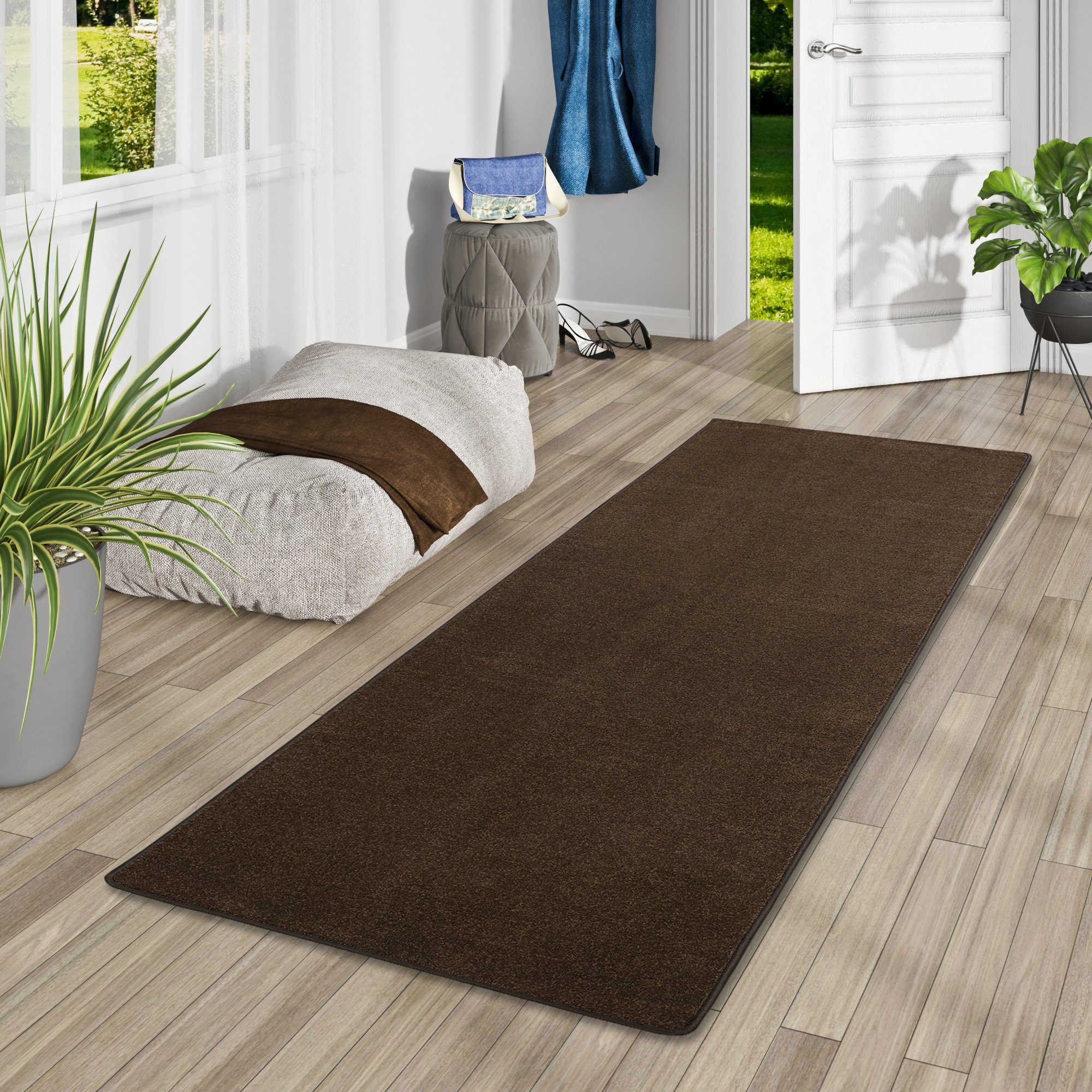 Snapstyle Läufer Hochflor Velours Läufer Teppich günstig online kaufen