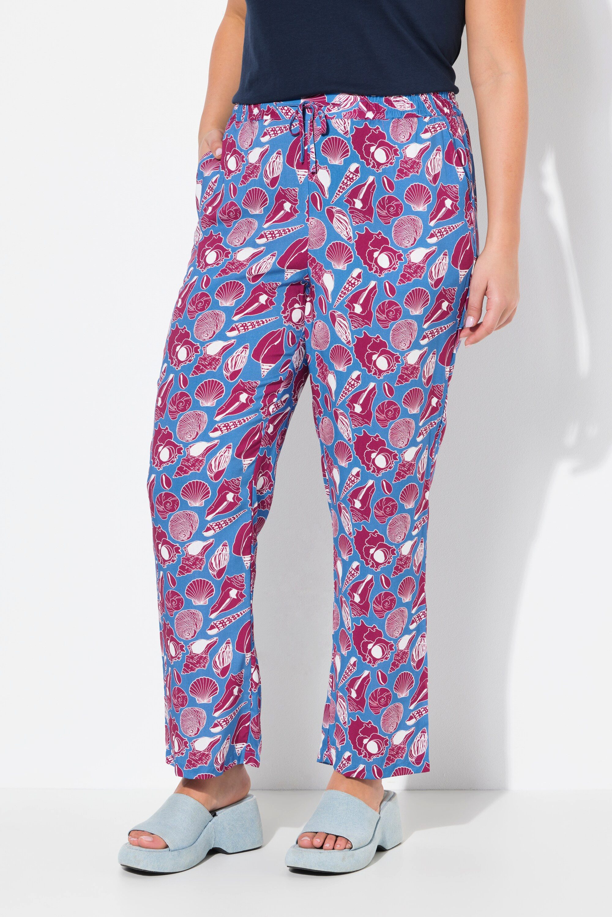 Ulla Popken Schlupfhose Hose Rose Muscheln günstig online kaufen