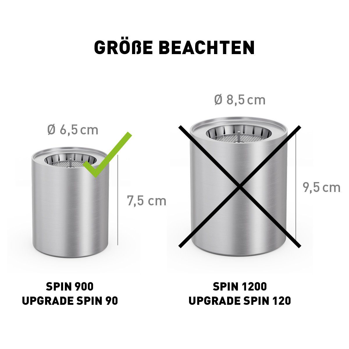 höfats Tischfeuer Bio-Burner (ermöglicht Gebrauch von höfats flüssig Bioethanol, längere Brenndauer und hellere Flamme, ersetzt Gelbrennstoffdose von SPIN)