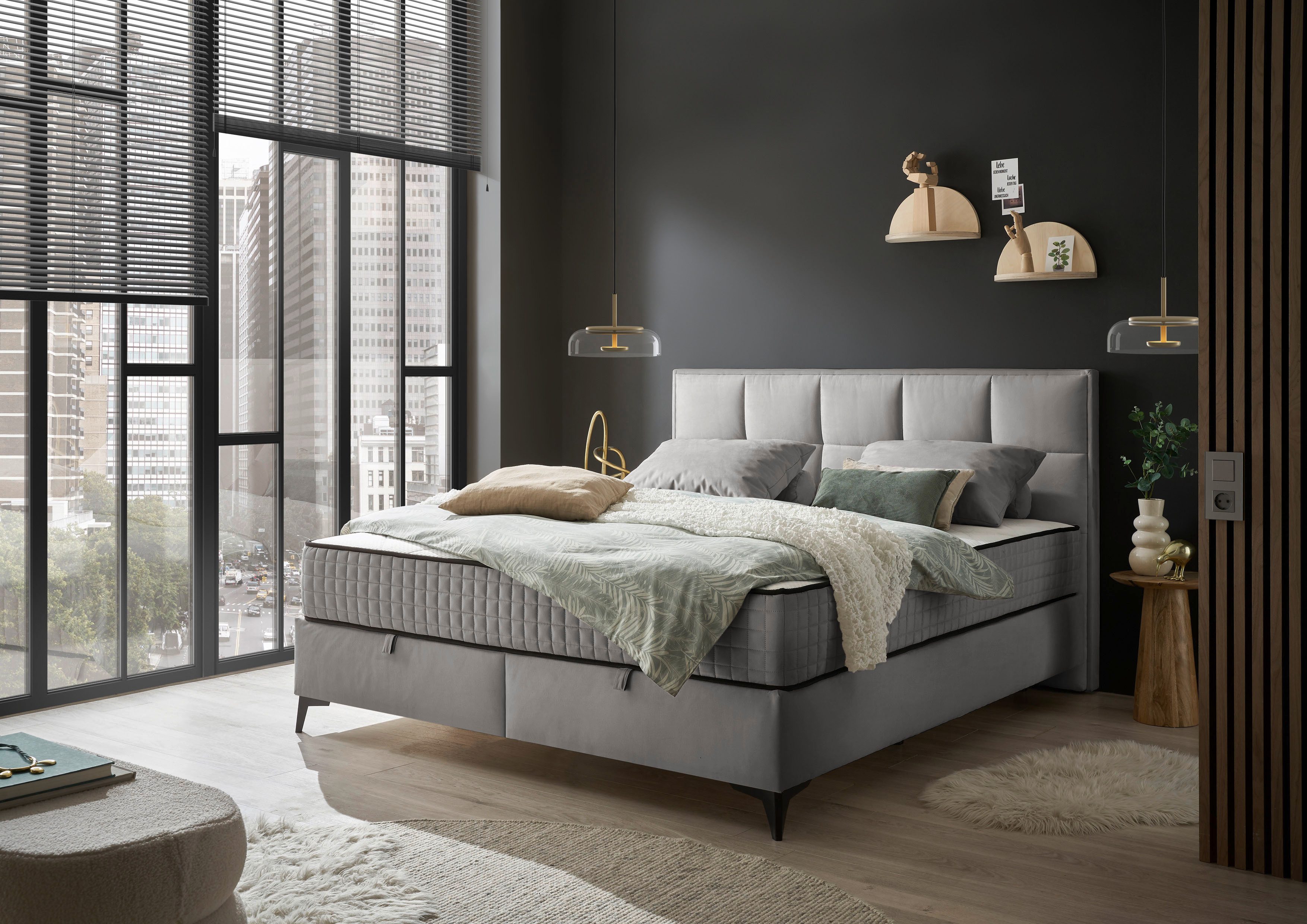 ED EXCITING DESIGN Boxbett "Monroe inkl. Bettkasten, erhältlich in den Brei günstig online kaufen