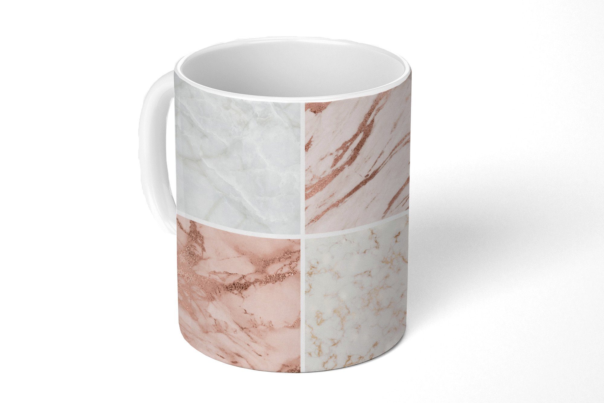 MuchoWow Tasse Marmor - Collage - Luxus, Keramik, Kaffeetassen, Teetasse, Becher, Teetasse, Geschenk | Tassen