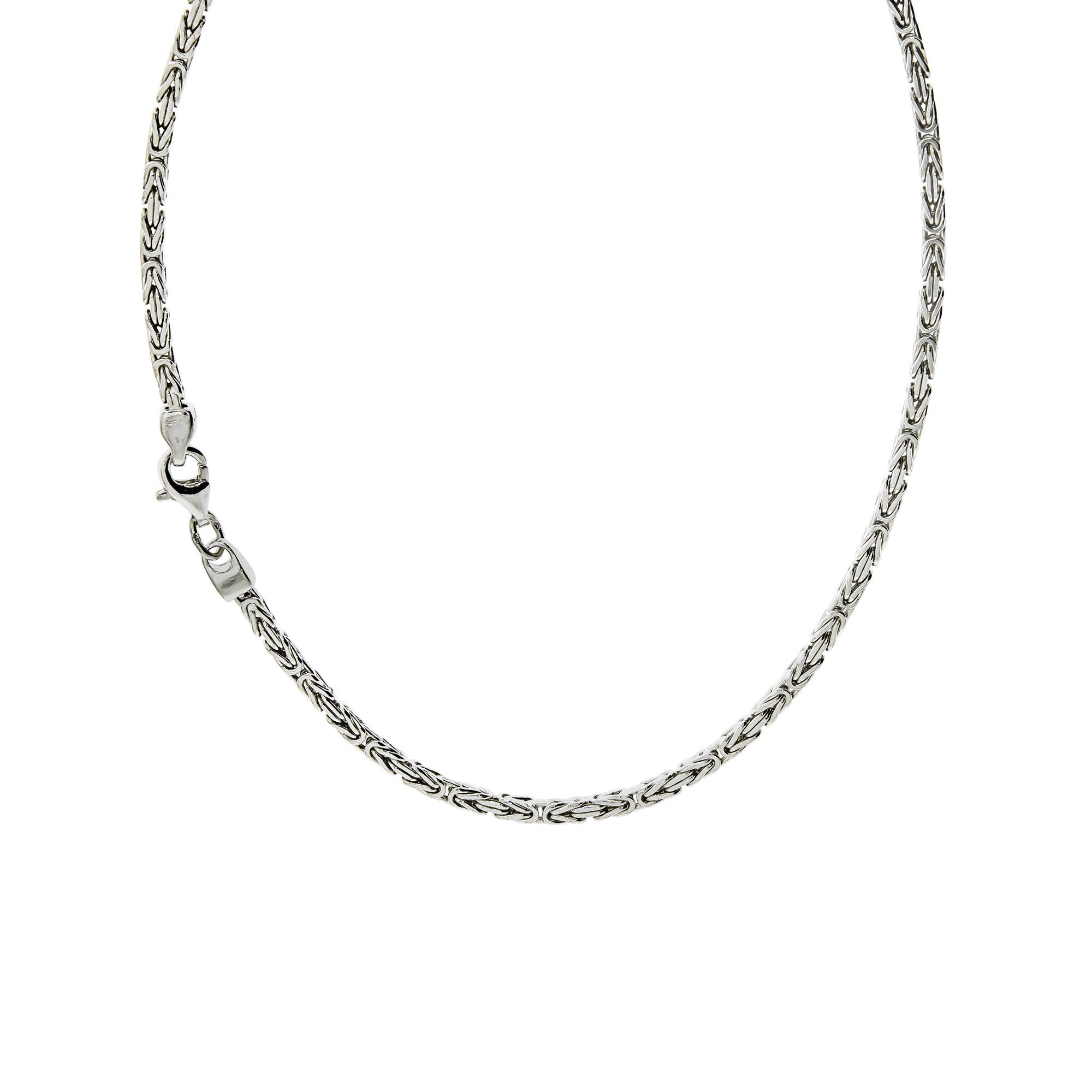 Zeeme Collierkettchen Silber 925 poliert Königskette 2,2mm breit