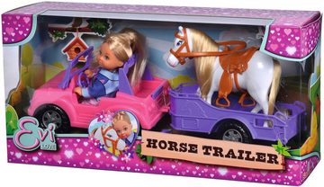 SIMBA Minipuppe Evi Love Horse Trailer