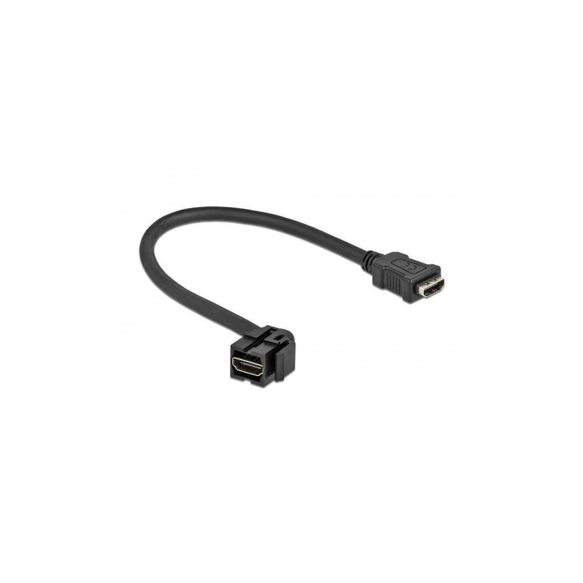 Delock Keystone Modul HDMI Buchse Buchse HDMI cm) HDMI schwarz Computer-Kabel, mit 110° Kabel (30,00 HDMI, >