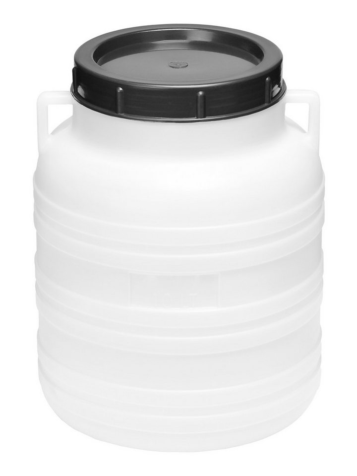 Garronda Regentonne 10L Lebensmittelfass Sauerkrautfass Hobbock Garten GD-0078, Weiß, 10 l, (1-tlg)