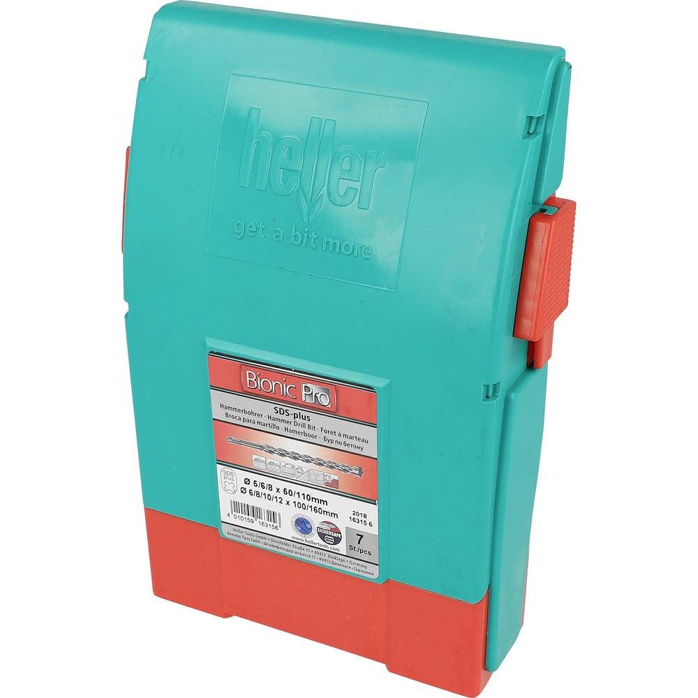 Heller Spiralbohrer Tools ® SDS-plus Hammerbohrer-Satz 7tlg 16315 6