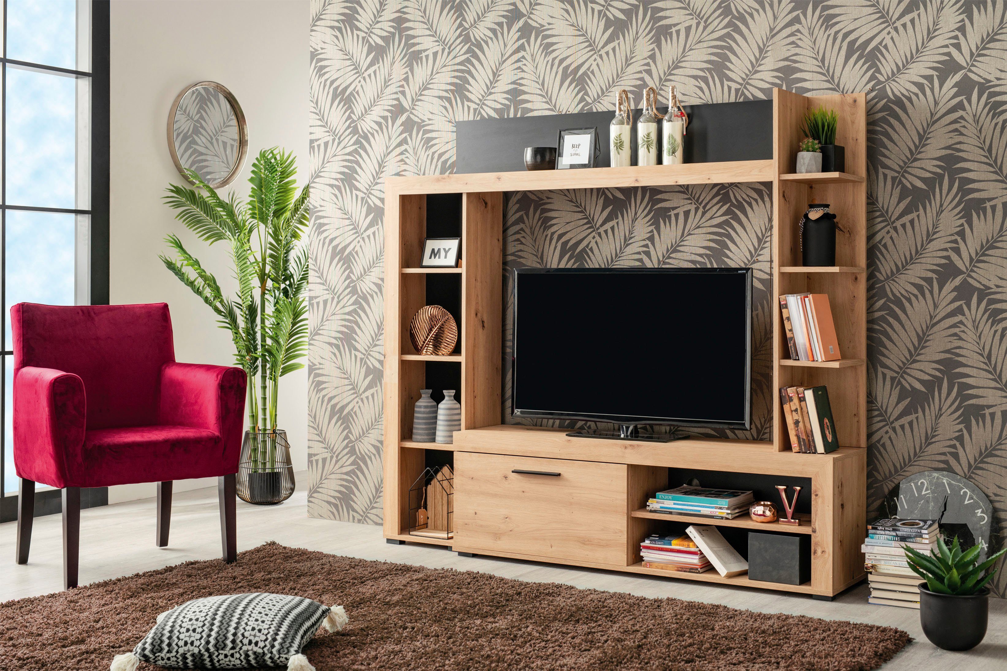 Home affaire Wohnwand Rubi, (4-St)