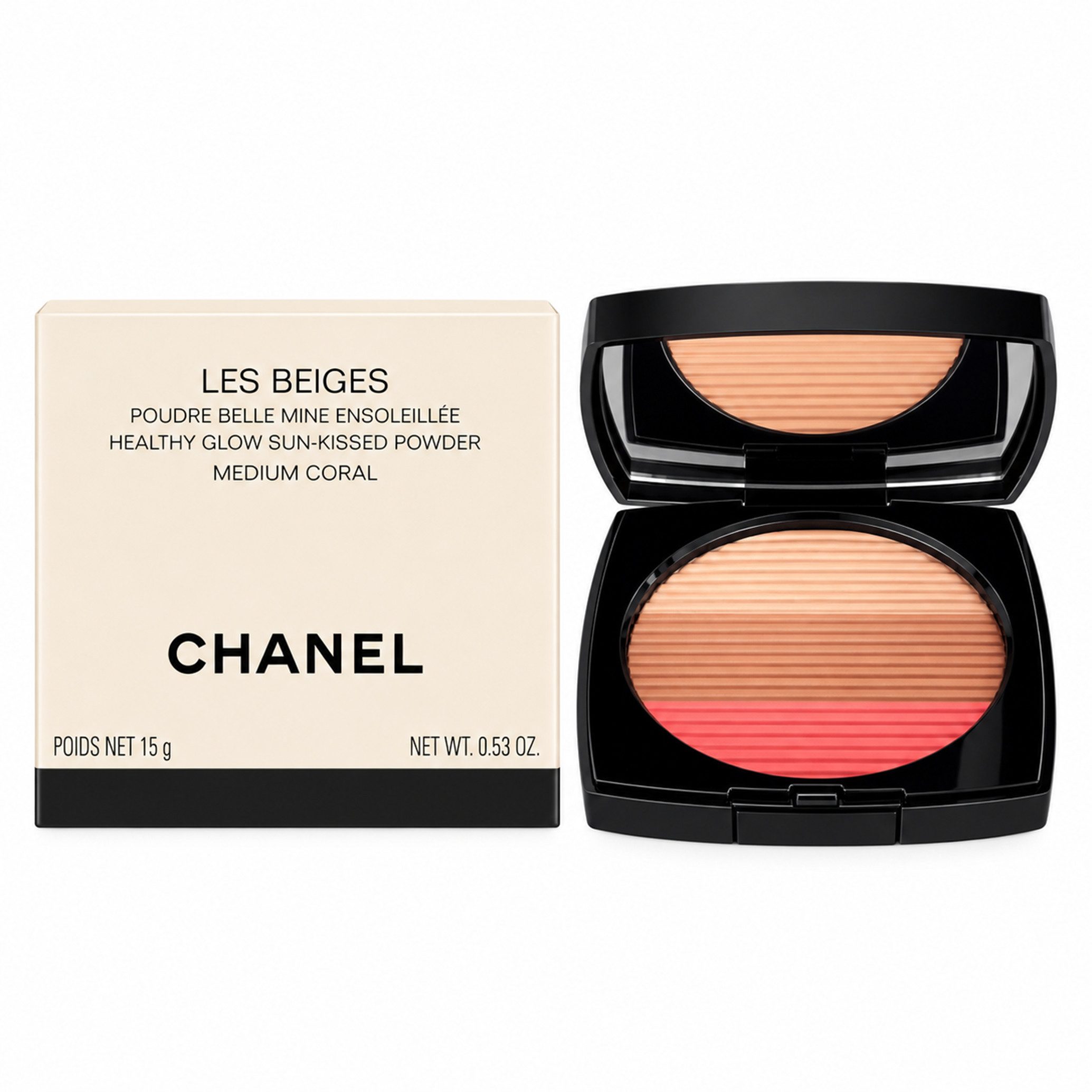 CHANEL Foundation Chanel Les Beiges Poudre Belle Mine Ensoleillée Medium Coral 12g