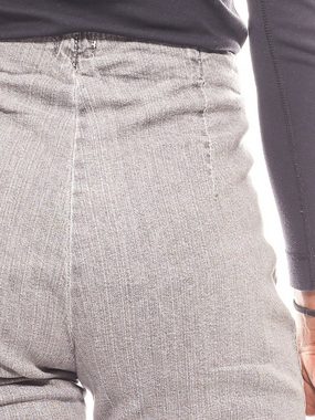 Cheer Regular-fit-Jeans Cheer schlichte elastische Hose Jeans-Leggings Damen Jeggings Langgröße Grau