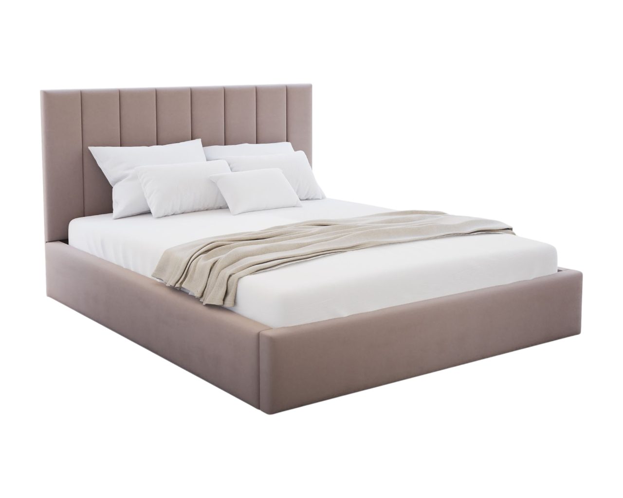 thematys Polsterbett 120x200–180x200 cm – Samt Velours Bett mit Bettkasten & Lattenrost (Optional mit 23 cm Taschenfederkern-Matratze H2, hydraulisches Stauraum – Bild 5 von 5