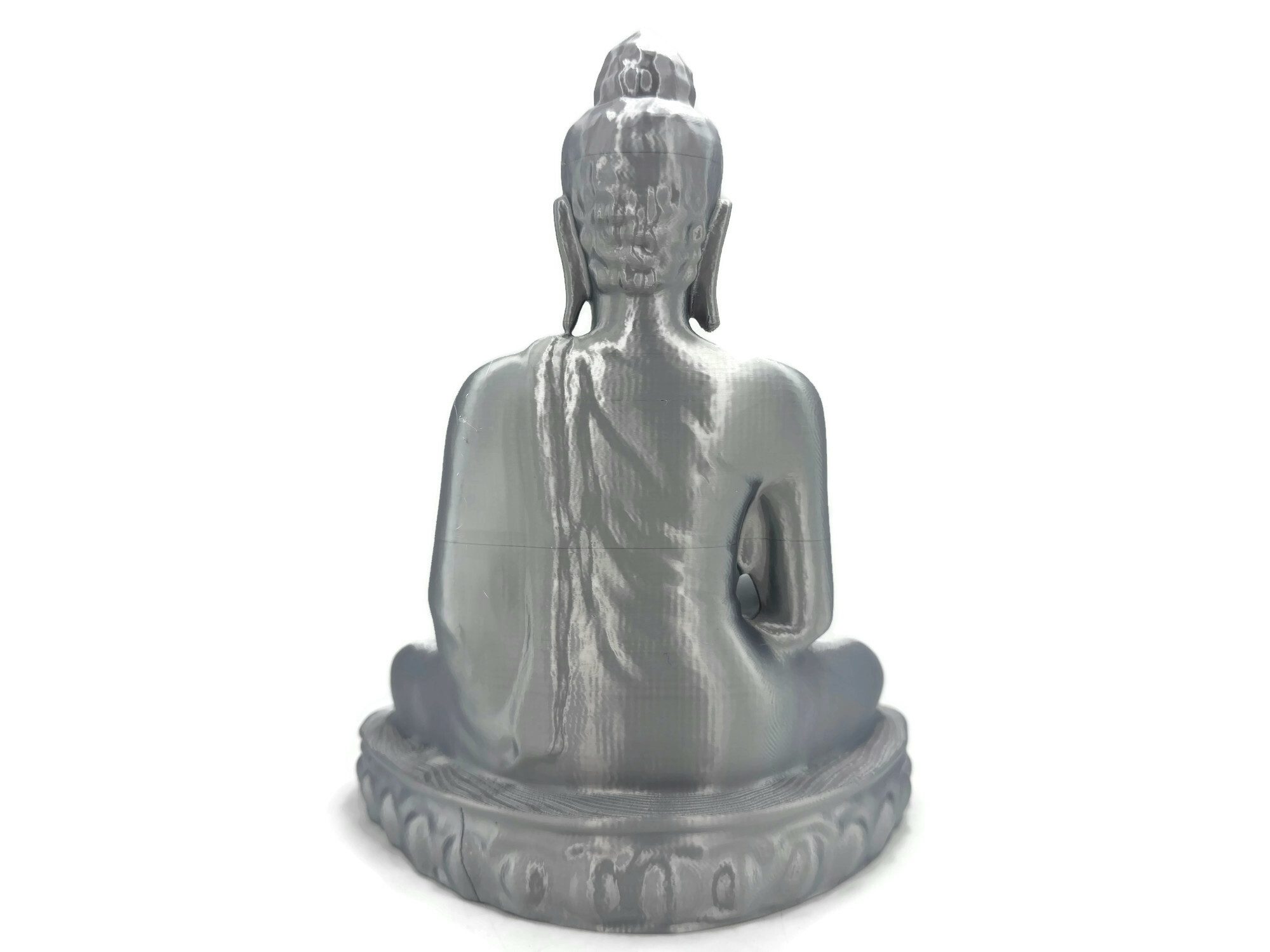 eXODA Skulptur Buddha Mangala Silber sitzende günstig online kaufen