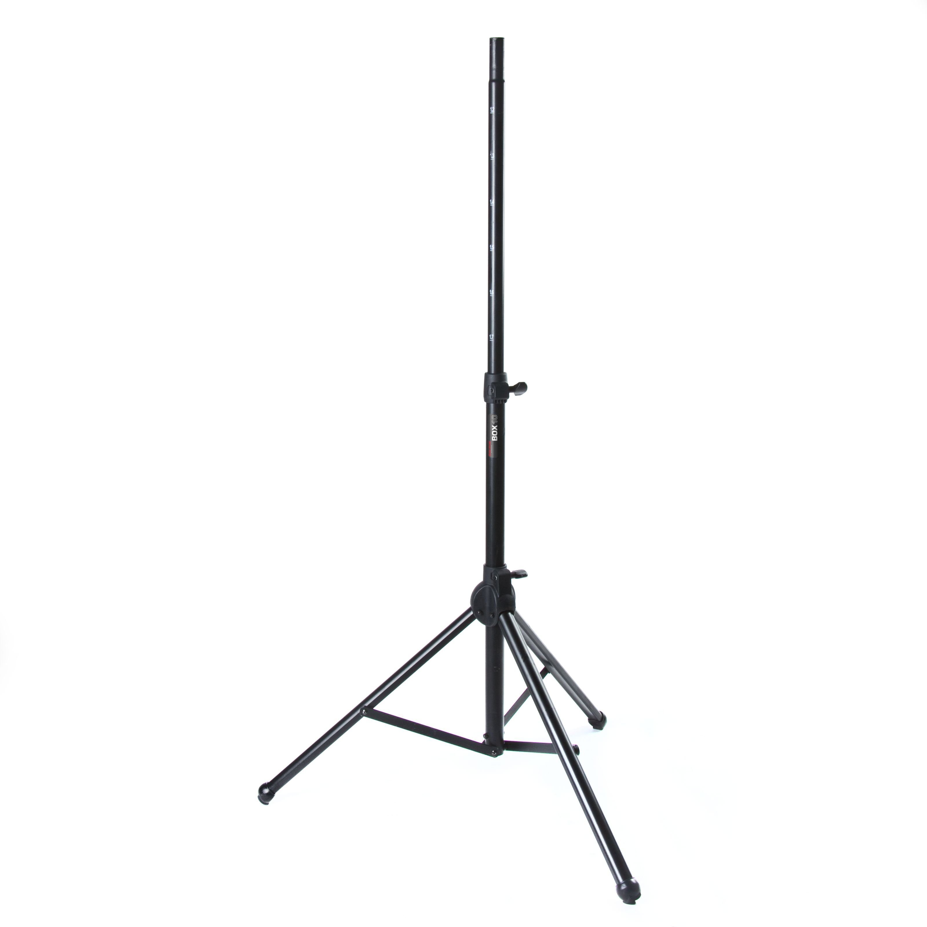 MUSIC STORE Lautsprecherständer, (Alu Lautsprecherstativ Box 10 Pneumatik Tragkraft 50Kg, Lautsprecher Stative, Boxenständer, Alu Lautsprecherstativ, Pneumatisches Lautsprecherstativ, Tragkraft)