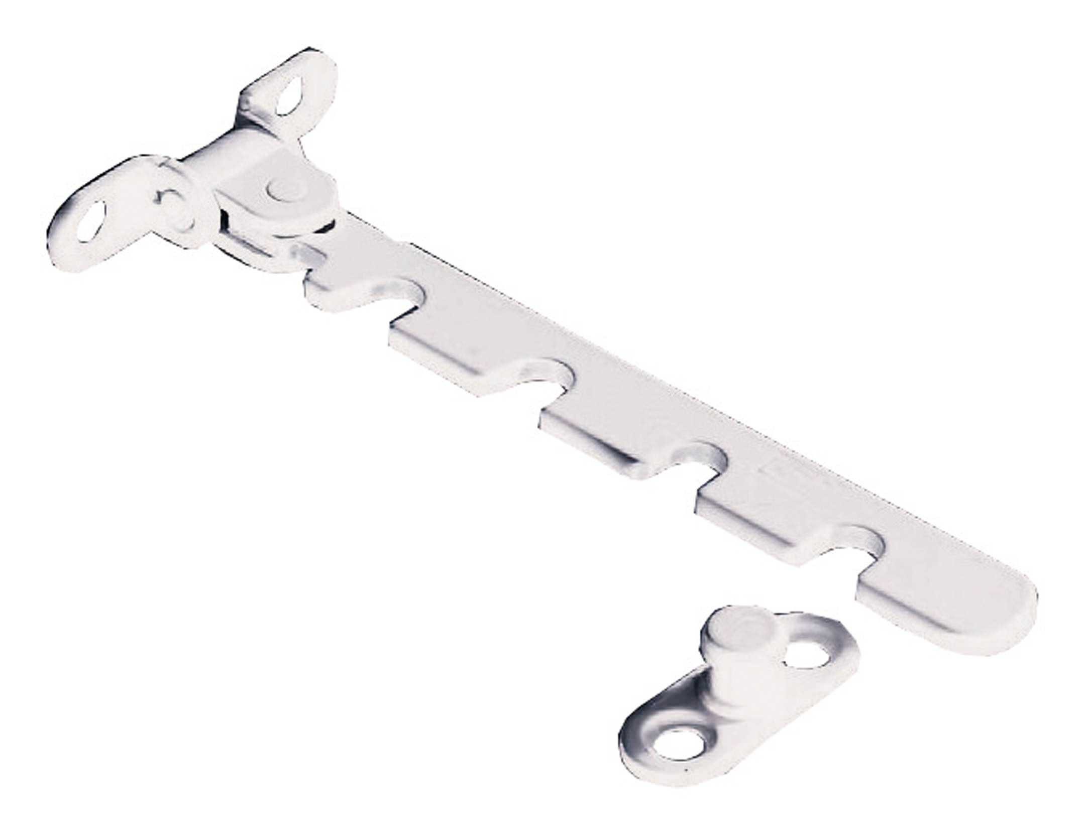 Siegenia Fensterbeschlag, Fensterfeststeller weiss Kunststoff Beschichtet