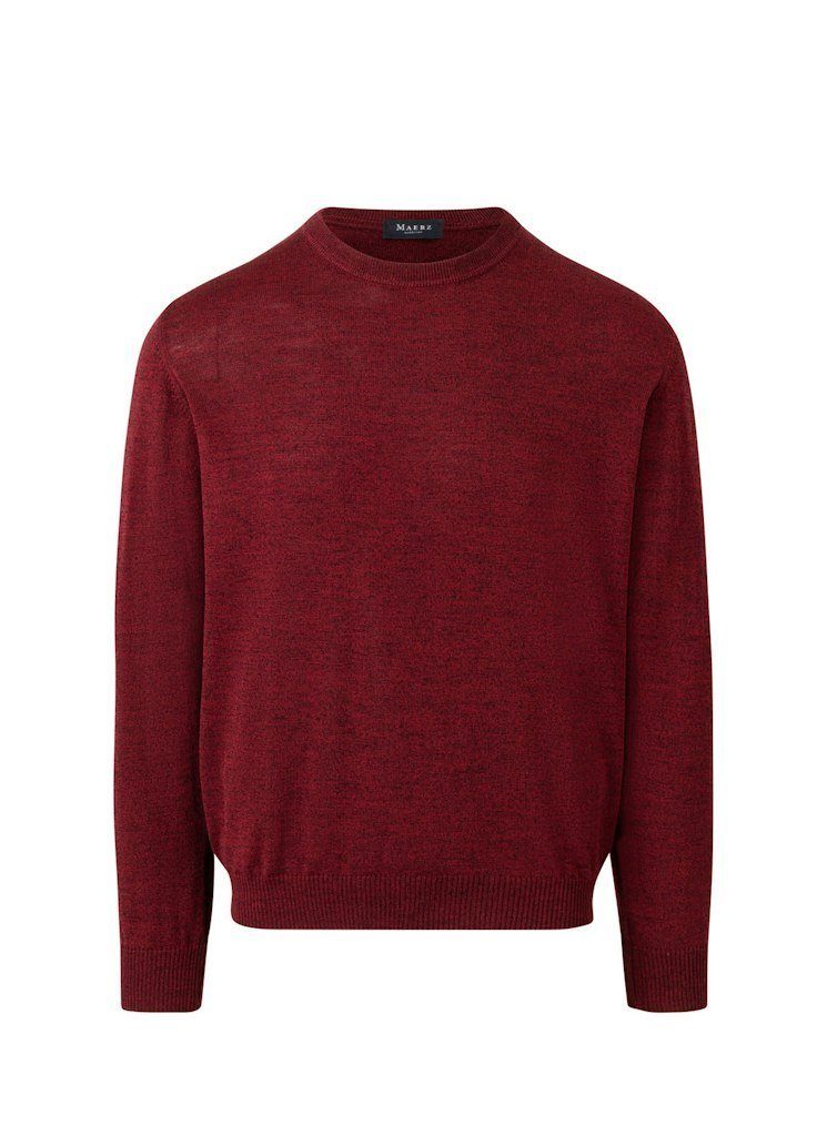 MAERZ Muenchen Strickpullover MAERZ / He.Pullover / Pullover Rundhals 1/1 Arm 489 Merlot