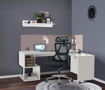 Places of Style Bürostuhl Andora, moderner ergonomischer Schreibtischstuhl, verstellbare Armlehne & Kopfstütze, Lendenwirbelstütze